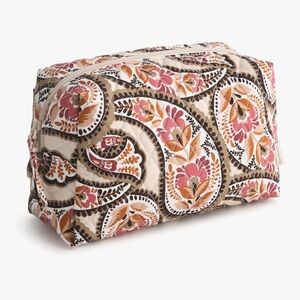 New Vera Bradley Blooming Paisley Large Cosmetic Bag
